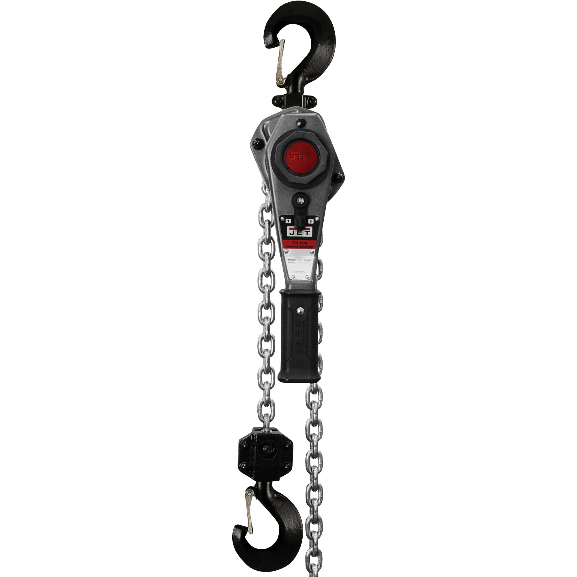 JET JLP-A Manual Lever Chain Hoist,3-Ton Capacity, 15ft. Lift, Model# JLP-300A-15SH